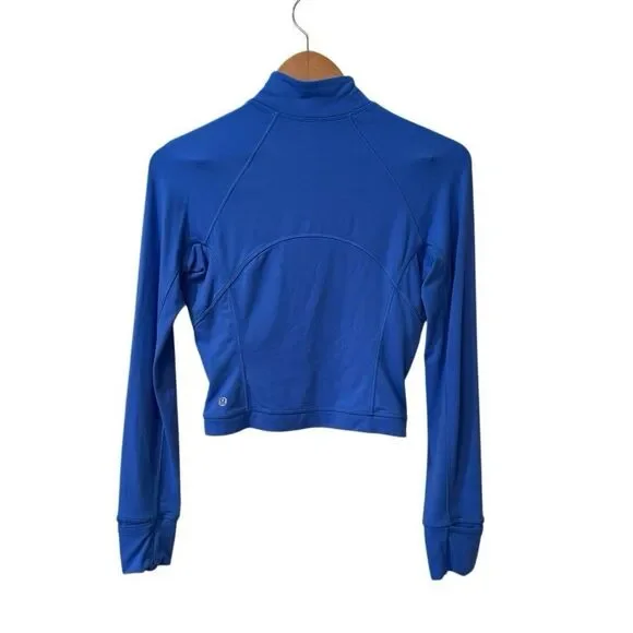 Lululemon Womens It’s Rulu Run Size 6 Cropped Half Zip Pullover - Picture 2 of 9